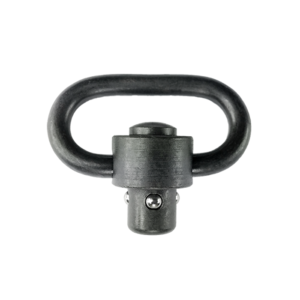 GrovTec Heavy Duty Push Button Quick Detach Sling Swivel 1-1/4" Steel Black - Sold Individually